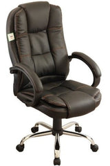 Executive High Back Black Color PU Leather Office Chair Black 11 MO
